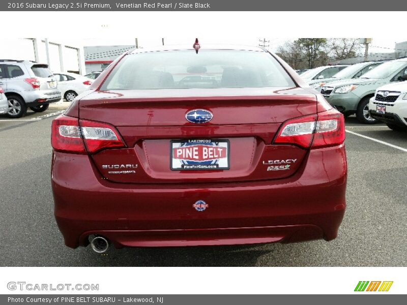 Venetian Red Pearl / Slate Black 2016 Subaru Legacy 2.5i Premium
