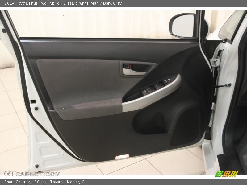 Blizzard White Pearl / Dark Gray 2014 Toyota Prius Two Hybrid