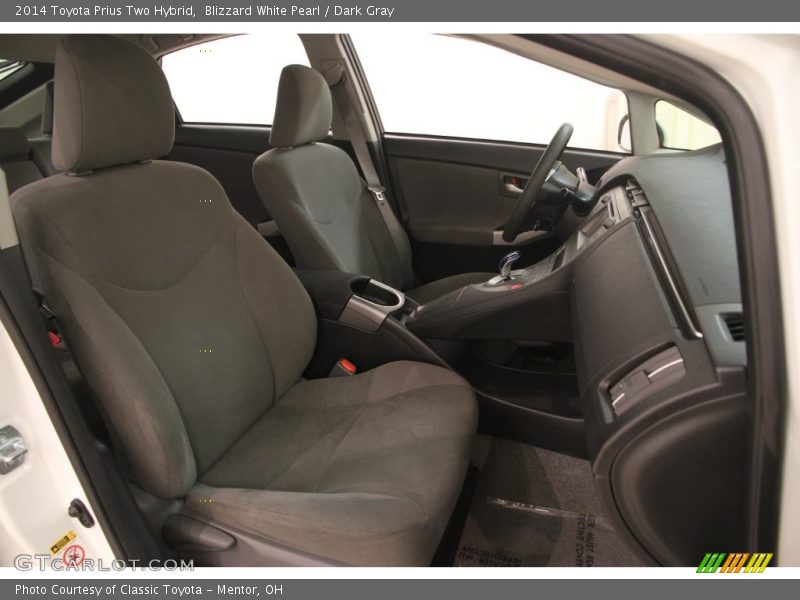 Blizzard White Pearl / Dark Gray 2014 Toyota Prius Two Hybrid