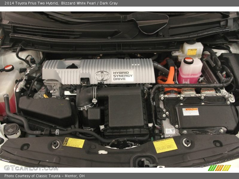 Blizzard White Pearl / Dark Gray 2014 Toyota Prius Two Hybrid