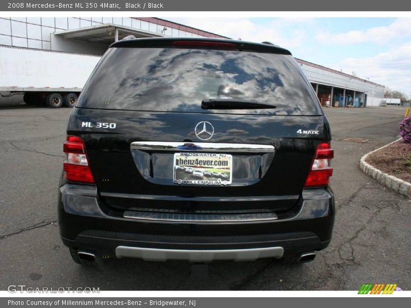 Black / Black 2008 Mercedes-Benz ML 350 4Matic