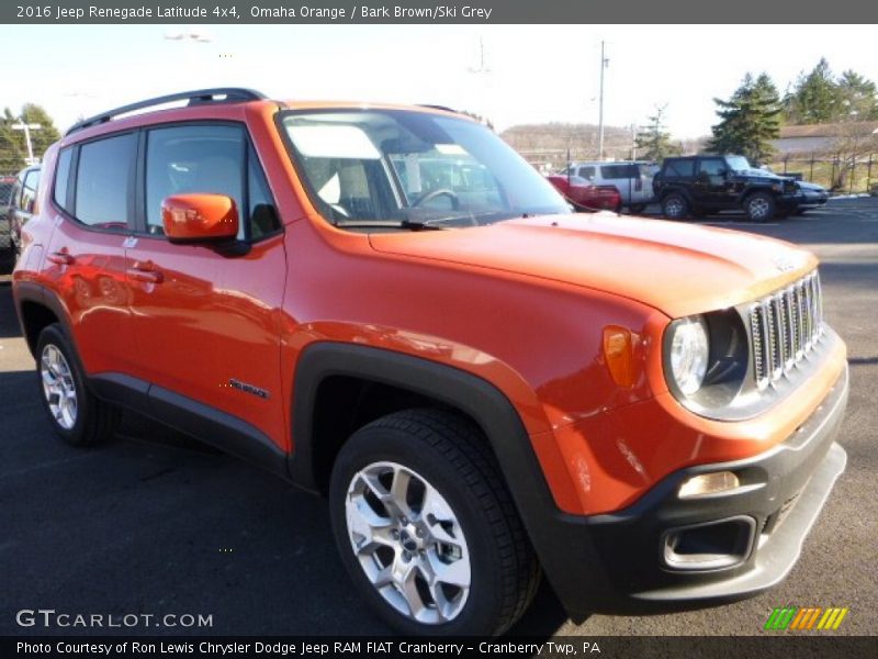 Omaha Orange / Bark Brown/Ski Grey 2016 Jeep Renegade Latitude 4x4