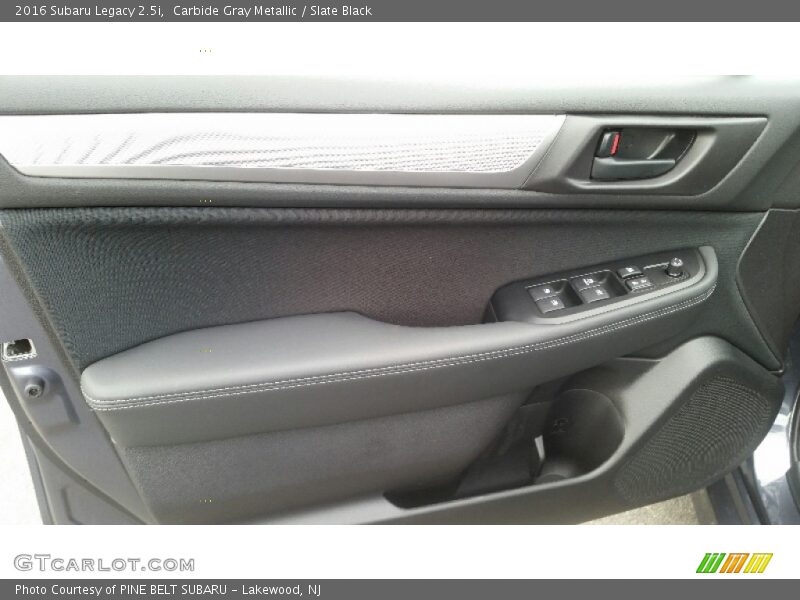 Carbide Gray Metallic / Slate Black 2016 Subaru Legacy 2.5i