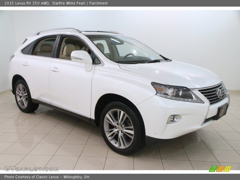Starfire White Pearl / Parchment 2015 Lexus RX 350 AWD