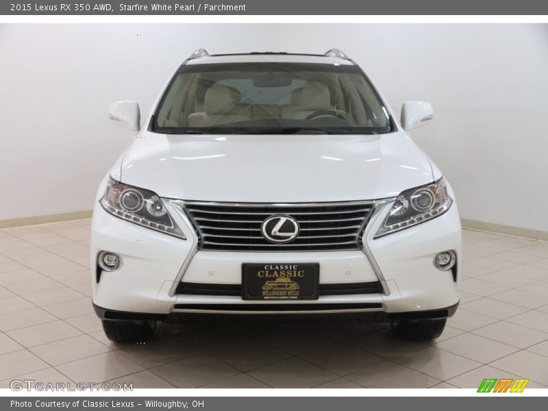 Starfire White Pearl / Parchment 2015 Lexus RX 350 AWD
