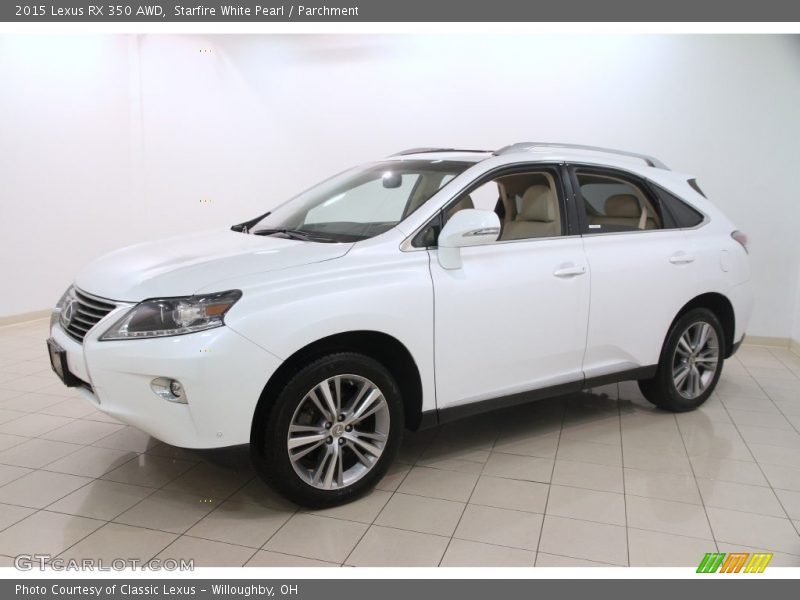 Starfire White Pearl / Parchment 2015 Lexus RX 350 AWD