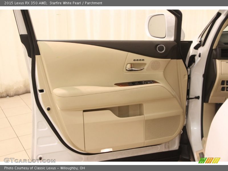 Starfire White Pearl / Parchment 2015 Lexus RX 350 AWD