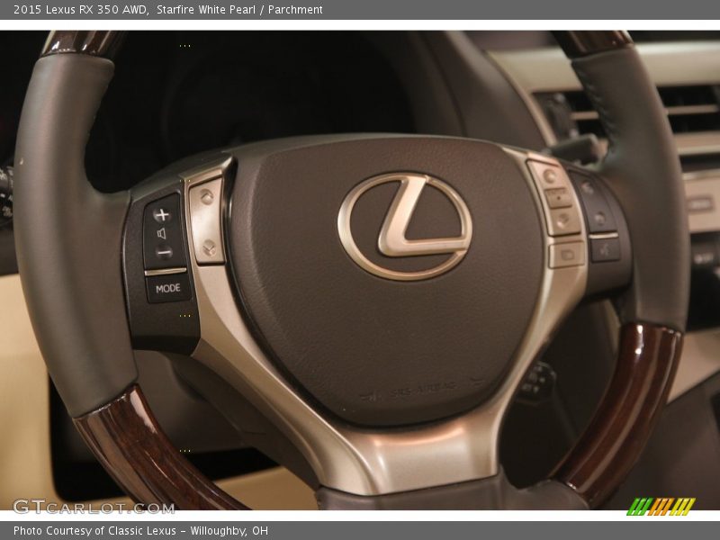 Starfire White Pearl / Parchment 2015 Lexus RX 350 AWD