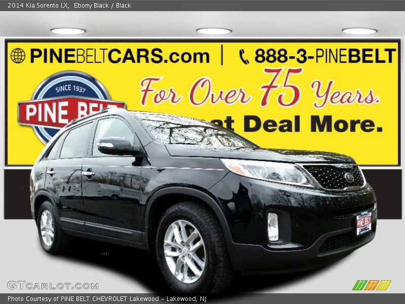 Ebony Black / Black 2014 Kia Sorento LX