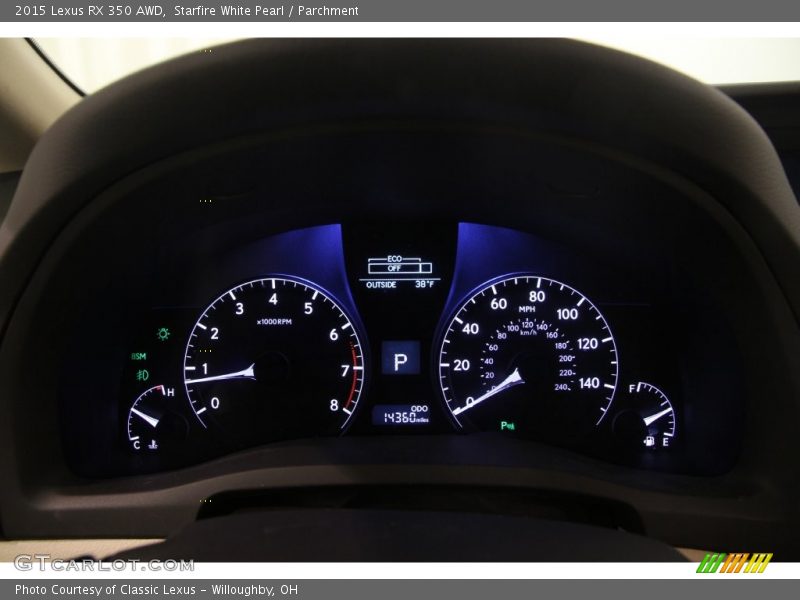 Starfire White Pearl / Parchment 2015 Lexus RX 350 AWD
