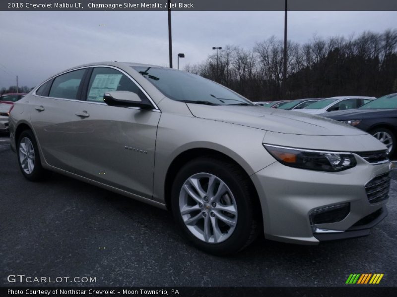 Champagne Silver Metallic / Jet Black 2016 Chevrolet Malibu LT
