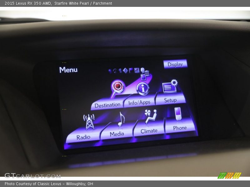 Starfire White Pearl / Parchment 2015 Lexus RX 350 AWD