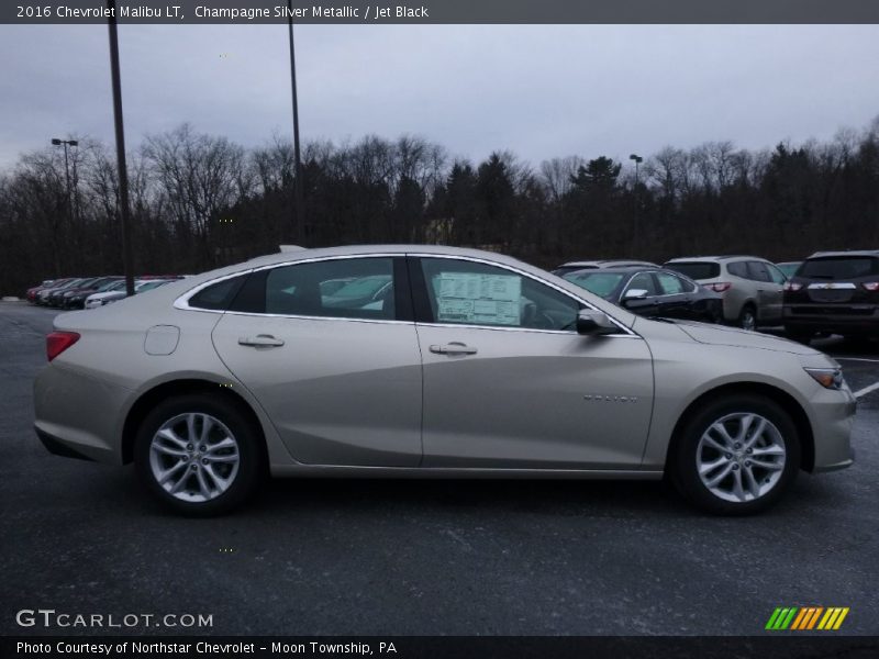 Champagne Silver Metallic / Jet Black 2016 Chevrolet Malibu LT