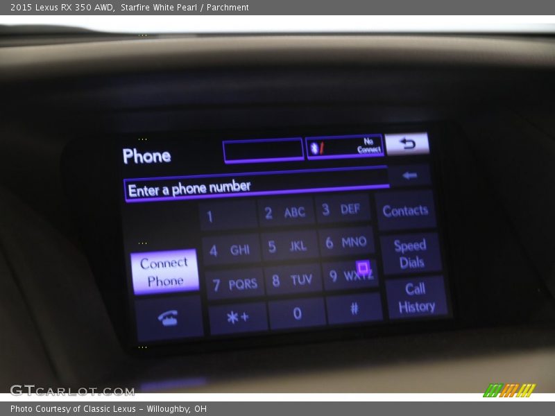 Starfire White Pearl / Parchment 2015 Lexus RX 350 AWD