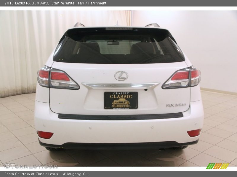 Starfire White Pearl / Parchment 2015 Lexus RX 350 AWD