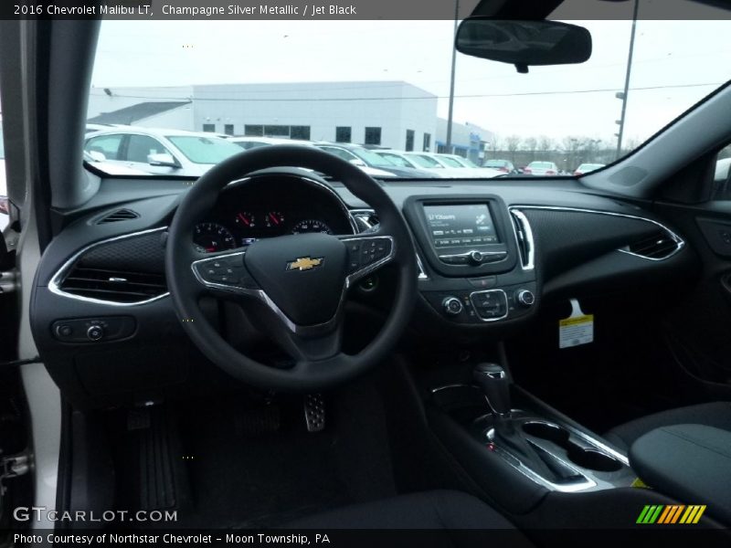 Champagne Silver Metallic / Jet Black 2016 Chevrolet Malibu LT