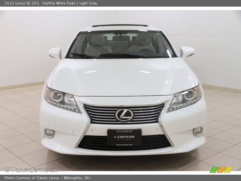 Starfire White Pearl / Light Gray 2013 Lexus ES 350