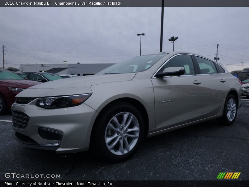 Champagne Silver Metallic / Jet Black 2016 Chevrolet Malibu LT