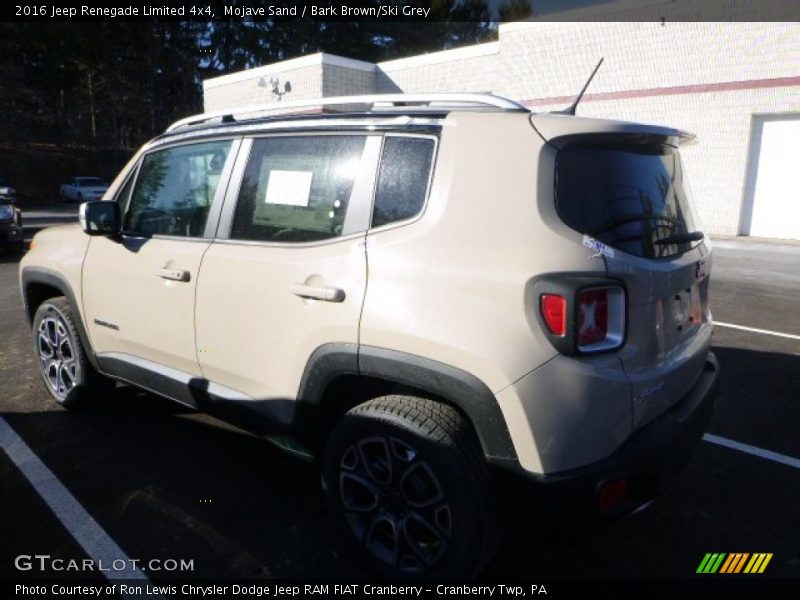 Mojave Sand / Bark Brown/Ski Grey 2016 Jeep Renegade Limited 4x4