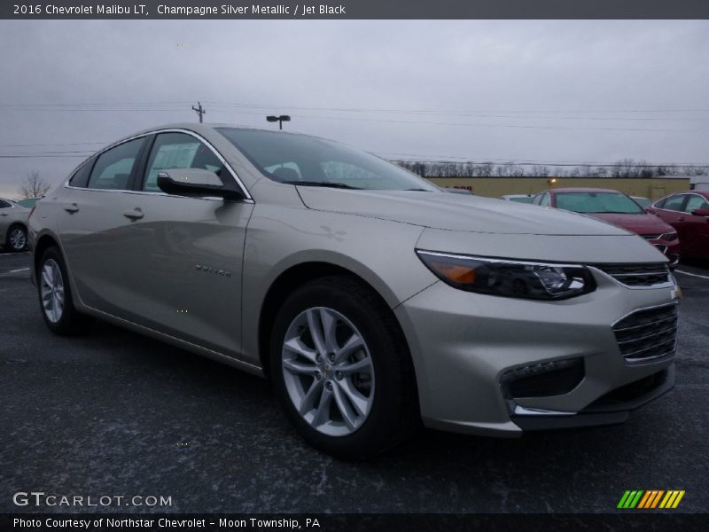 Champagne Silver Metallic / Jet Black 2016 Chevrolet Malibu LT