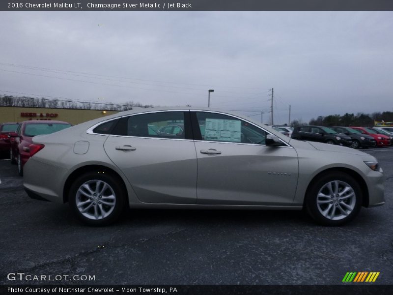 Champagne Silver Metallic / Jet Black 2016 Chevrolet Malibu LT