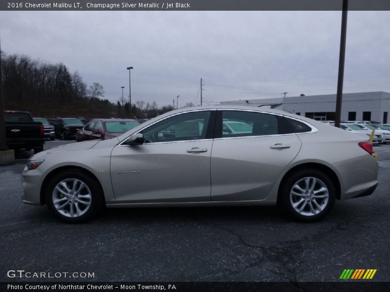 Champagne Silver Metallic / Jet Black 2016 Chevrolet Malibu LT