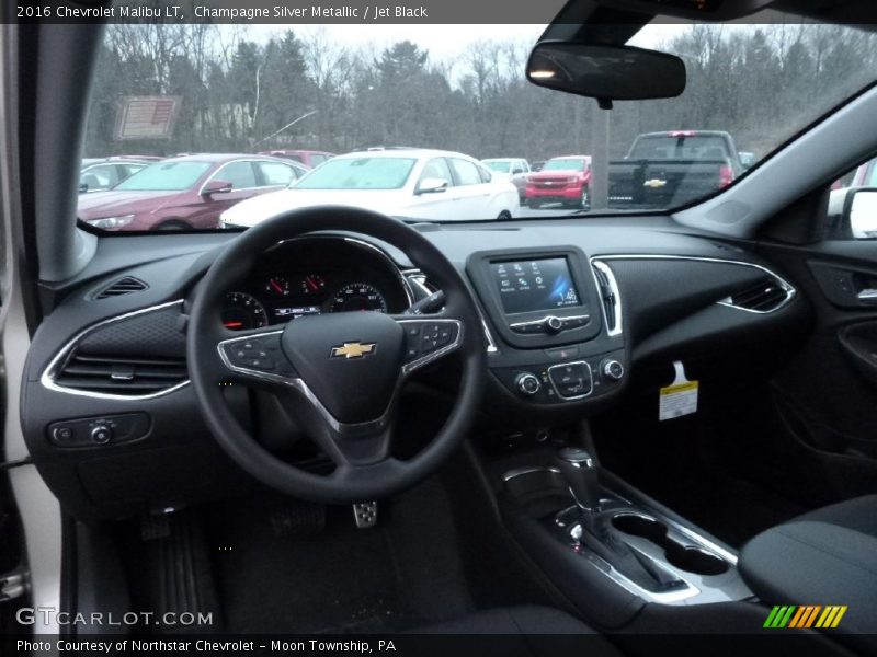 Champagne Silver Metallic / Jet Black 2016 Chevrolet Malibu LT