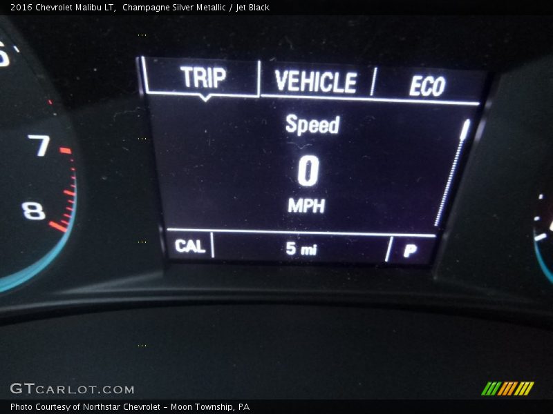 Champagne Silver Metallic / Jet Black 2016 Chevrolet Malibu LT