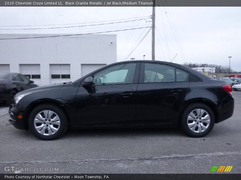 Black Granite Metallic / Jet Black/Medium Titanium 2016 Chevrolet Cruze Limited LS