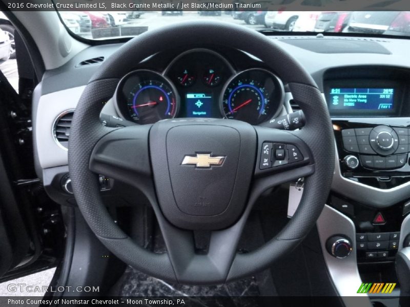 Black Granite Metallic / Jet Black/Medium Titanium 2016 Chevrolet Cruze Limited LS