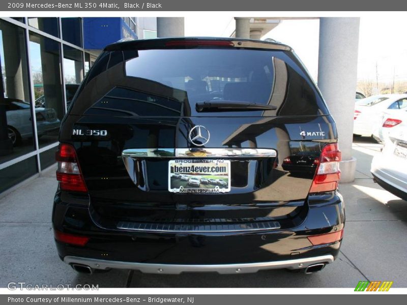 Black / Black 2009 Mercedes-Benz ML 350 4Matic