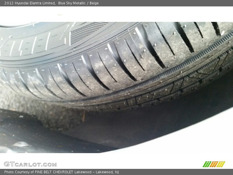 Blue Sky Metallic / Beige 2012 Hyundai Elantra Limited
