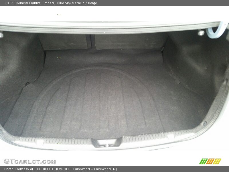 Blue Sky Metallic / Beige 2012 Hyundai Elantra Limited