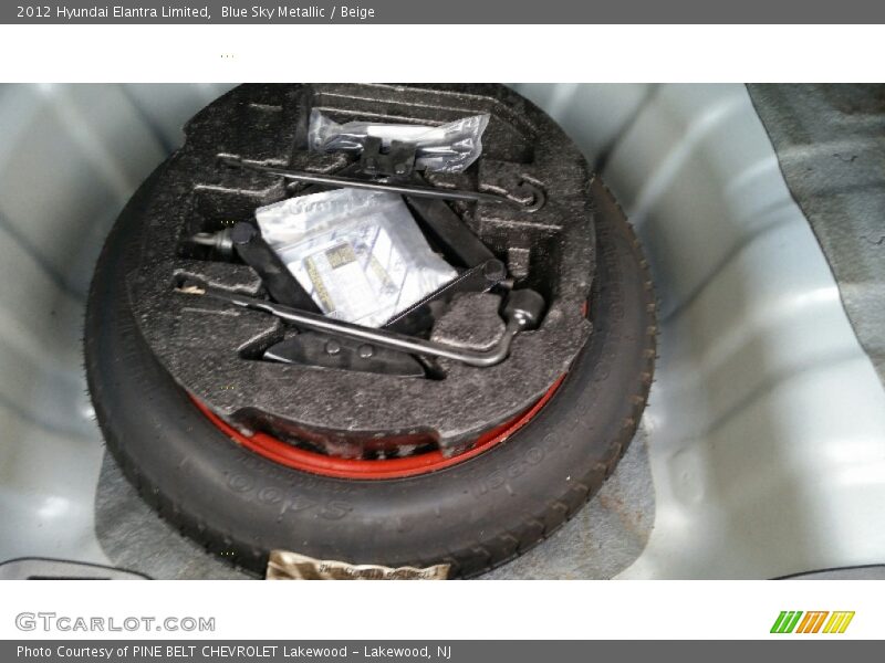 Blue Sky Metallic / Beige 2012 Hyundai Elantra Limited