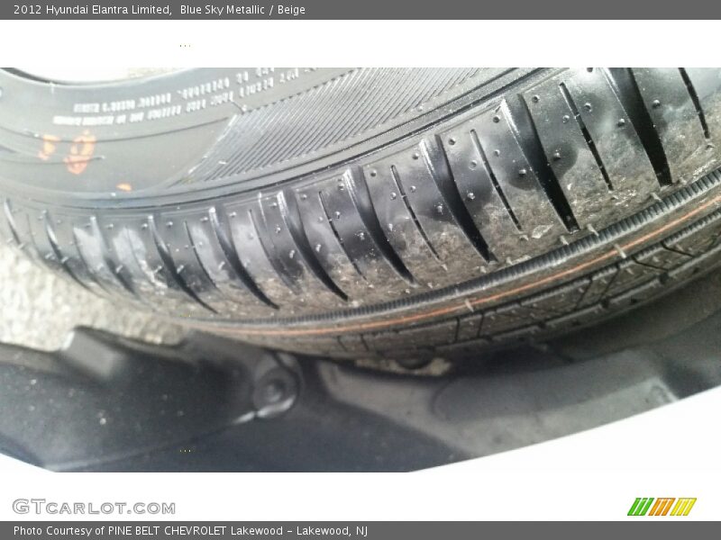 Blue Sky Metallic / Beige 2012 Hyundai Elantra Limited