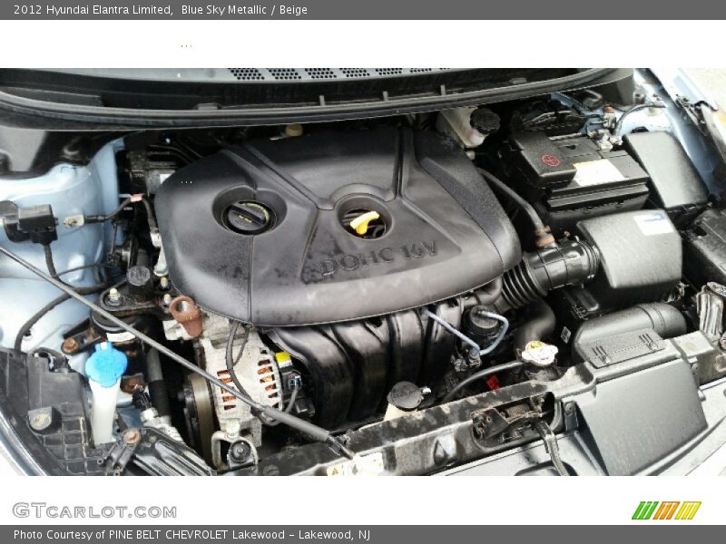 Blue Sky Metallic / Beige 2012 Hyundai Elantra Limited