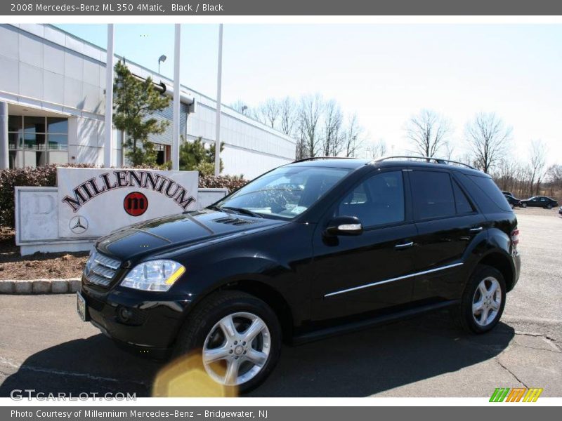 Black / Black 2008 Mercedes-Benz ML 350 4Matic