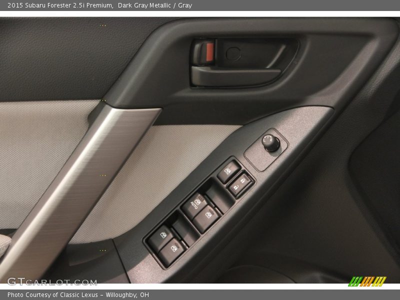 Dark Gray Metallic / Gray 2015 Subaru Forester 2.5i Premium