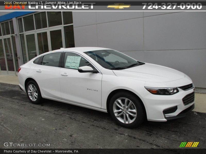Summit White / Jet Black 2016 Chevrolet Malibu LT