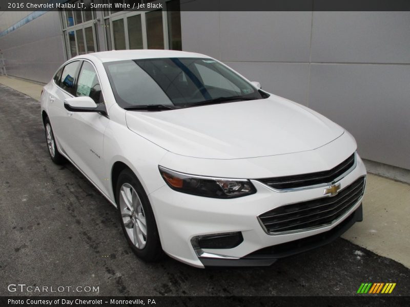Summit White / Jet Black 2016 Chevrolet Malibu LT