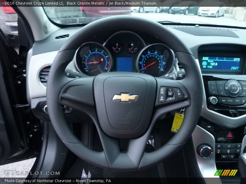Black Granite Metallic / Jet Black/Medium Titanium 2016 Chevrolet Cruze Limited LS