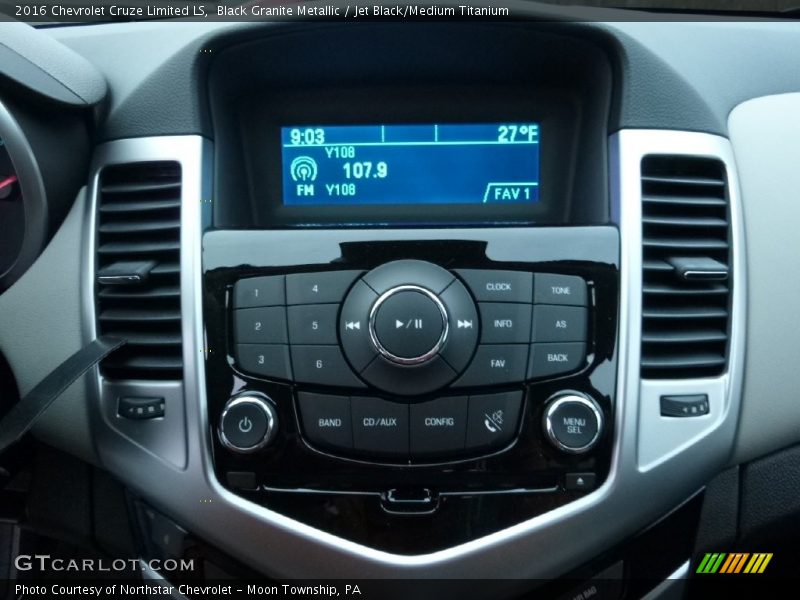 Black Granite Metallic / Jet Black/Medium Titanium 2016 Chevrolet Cruze Limited LS