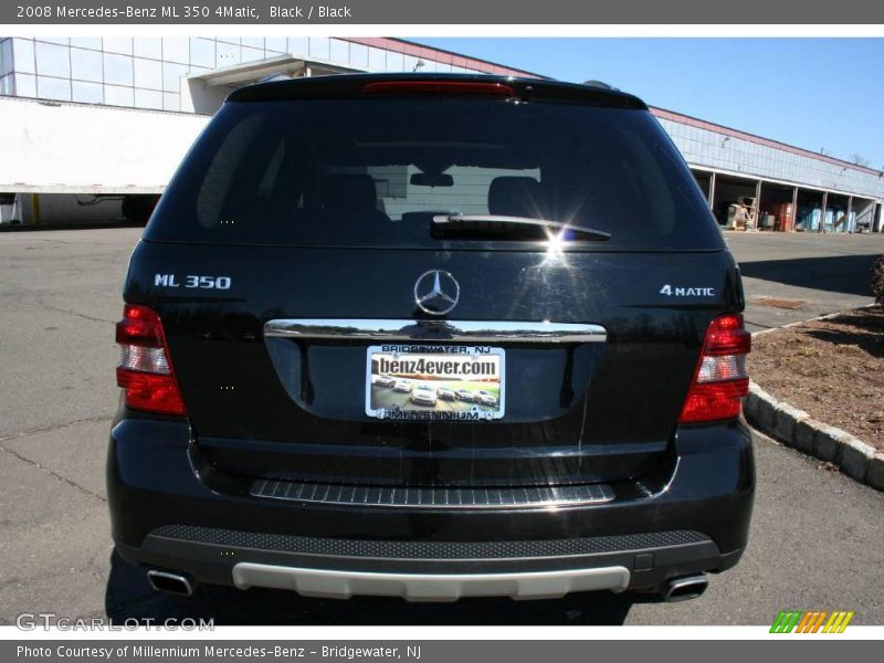 Black / Black 2008 Mercedes-Benz ML 350 4Matic