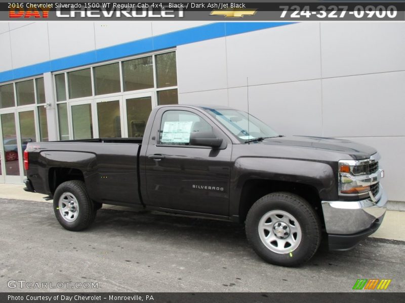 Black / Dark Ash/Jet Black 2016 Chevrolet Silverado 1500 WT Regular Cab 4x4