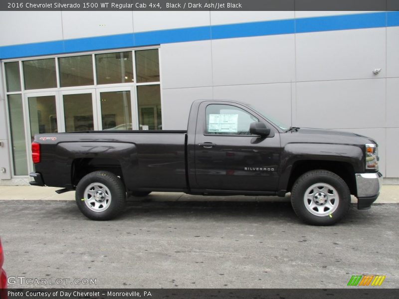 Black / Dark Ash/Jet Black 2016 Chevrolet Silverado 1500 WT Regular Cab 4x4