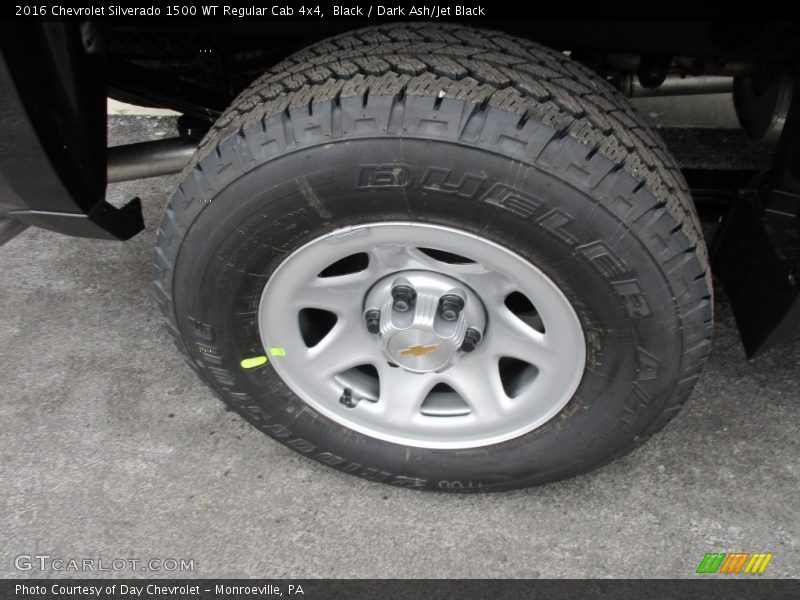 Black / Dark Ash/Jet Black 2016 Chevrolet Silverado 1500 WT Regular Cab 4x4