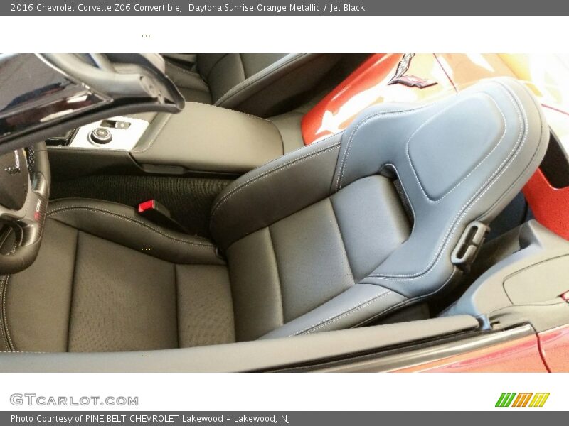 Daytona Sunrise Orange Metallic / Jet Black 2016 Chevrolet Corvette Z06 Convertible