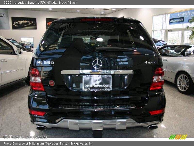 Black / Black 2009 Mercedes-Benz ML 550 4Matic