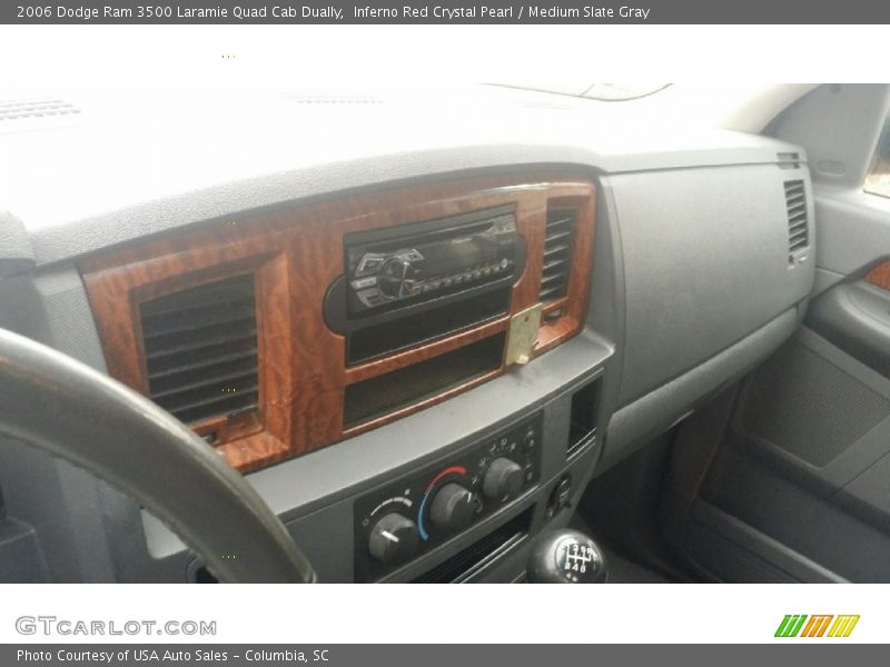 Inferno Red Crystal Pearl / Medium Slate Gray 2006 Dodge Ram 3500 Laramie Quad Cab Dually