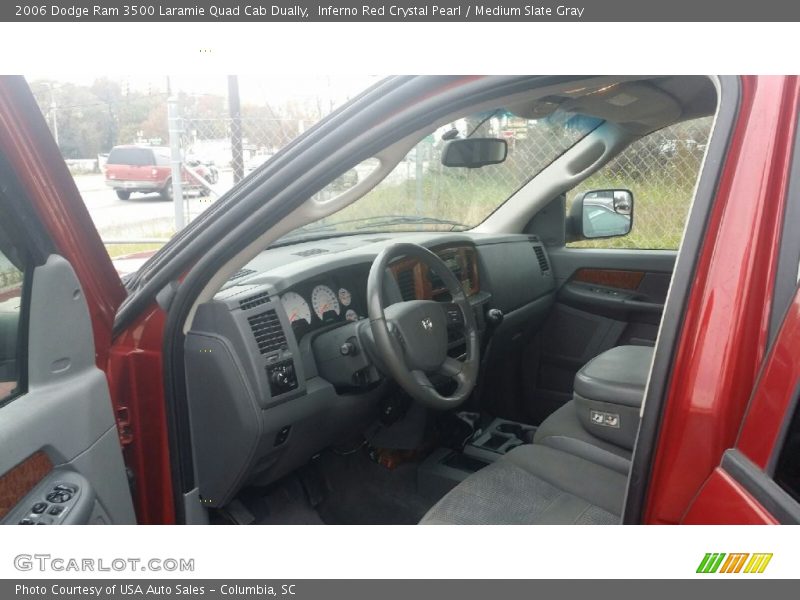 Inferno Red Crystal Pearl / Medium Slate Gray 2006 Dodge Ram 3500 Laramie Quad Cab Dually